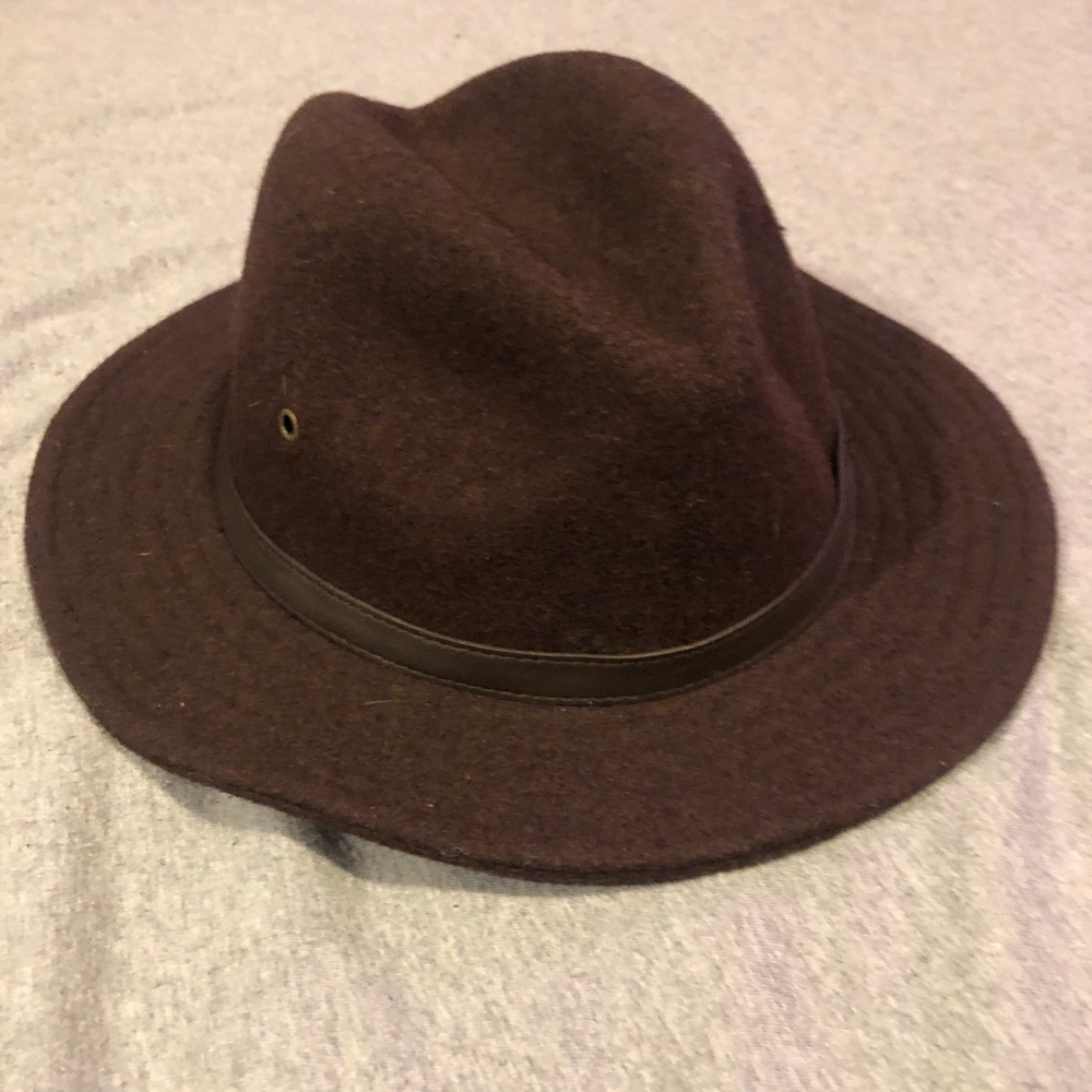 Brown adventure hat